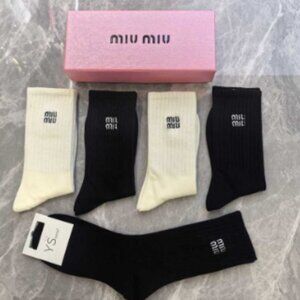 Miu Miu Pure Cotton Socks,